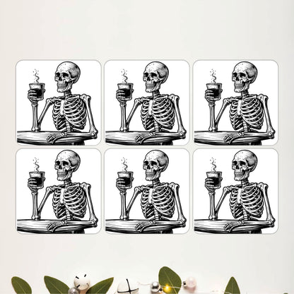 Skeletal Charm Coasters Pack of 6
