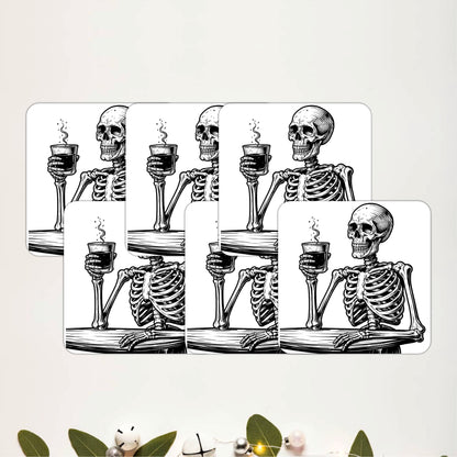 Skeletal Charm Coasters Pack of 6