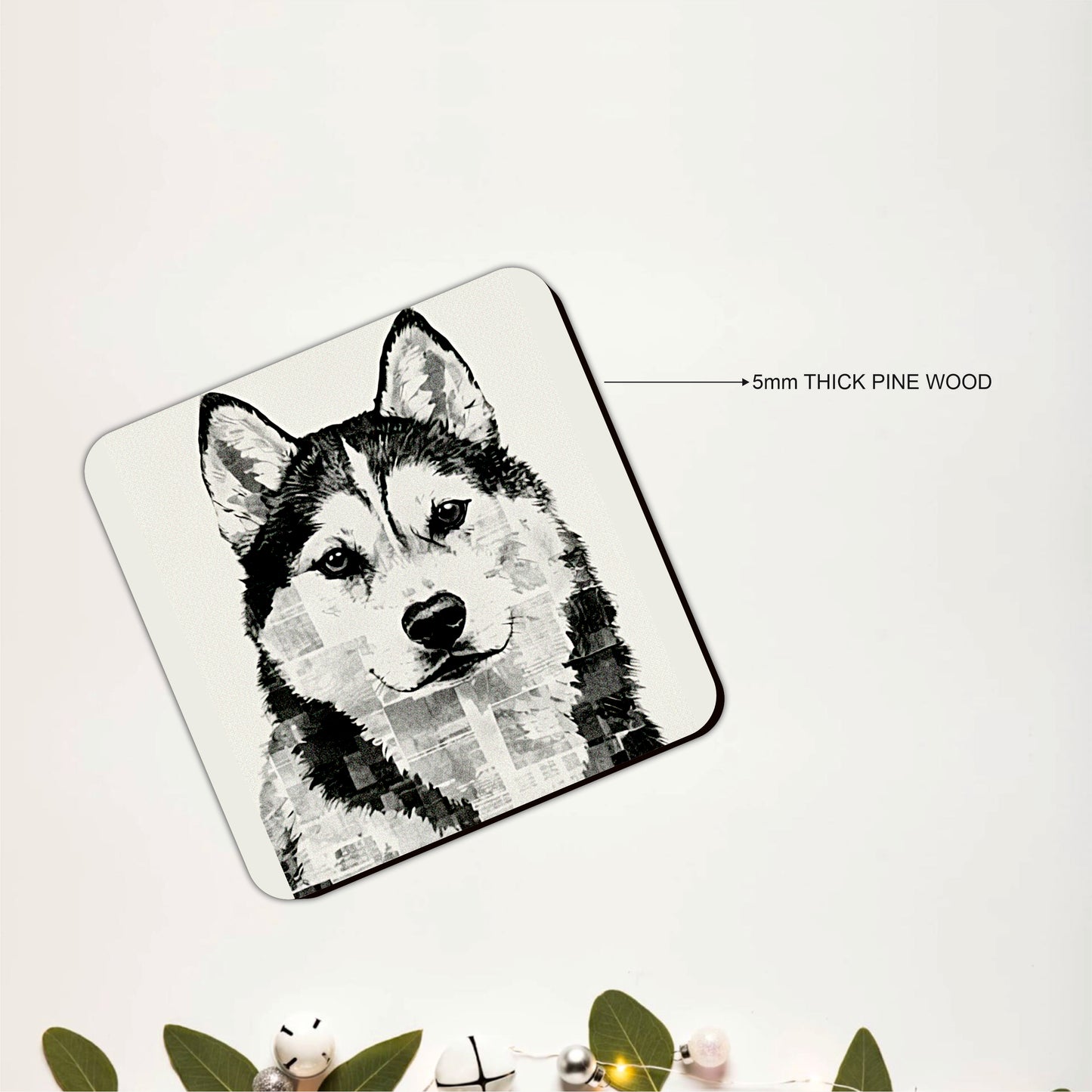 Siberian Husky Coasters Pack of 6