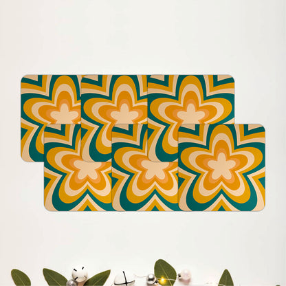 Mediterranean Blossom Coasters Pack of 6