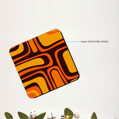 Retro Ripple Coasters Pack of 6