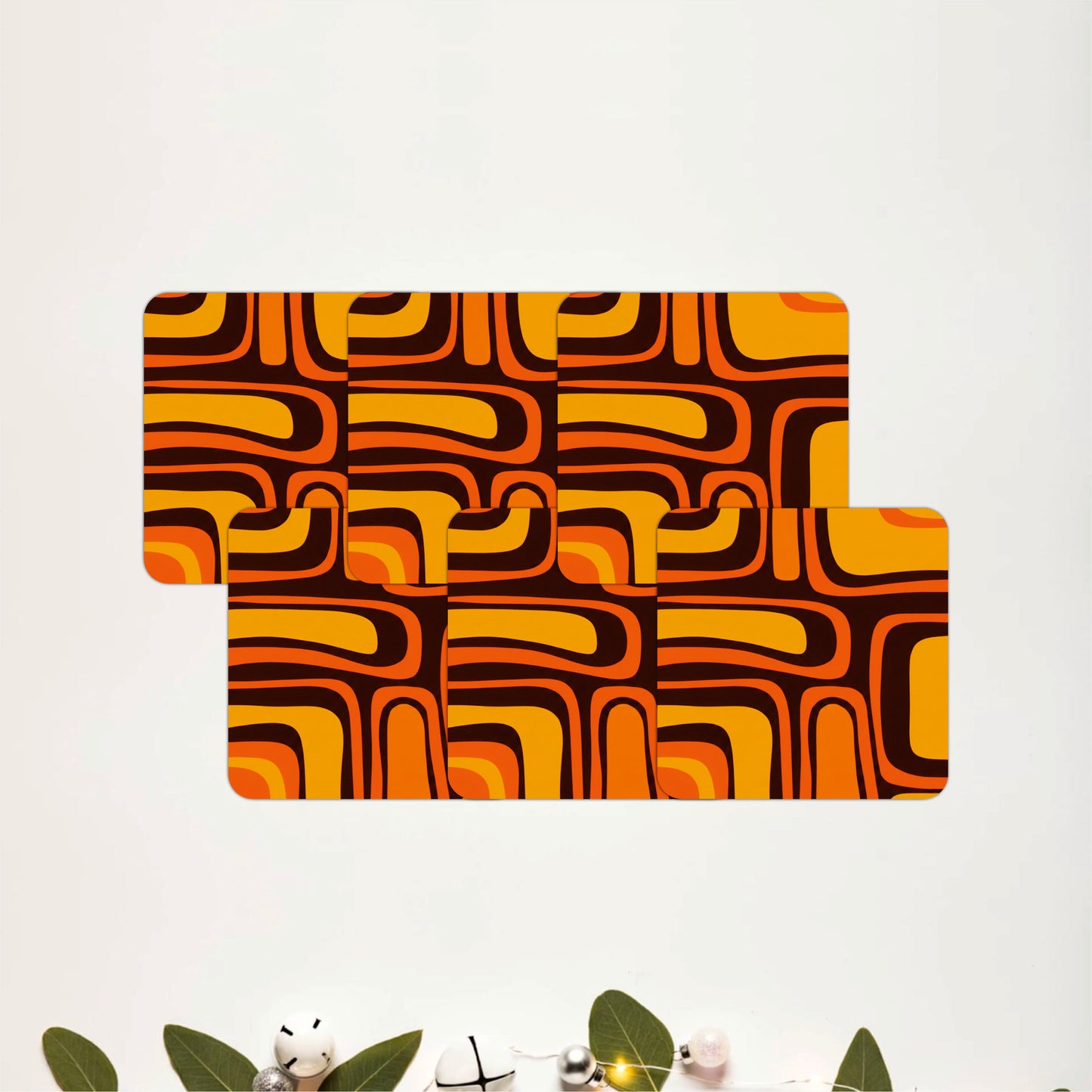 Retro Ripple Coasters Pack of 6