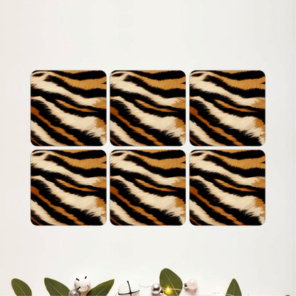 Cheeta Luxe Coasters Pack of 6