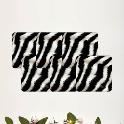 Zebra Luxe Coasters Pack of 6