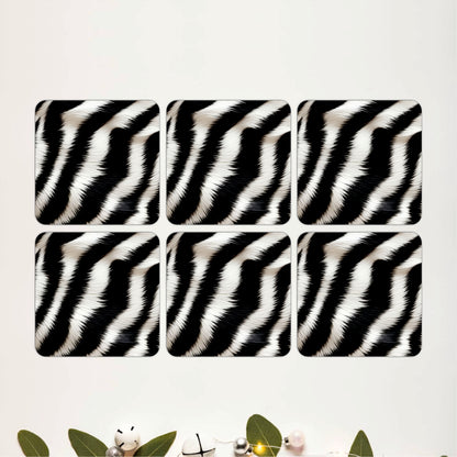 Zebra Luxe Coasters Pack of 6
