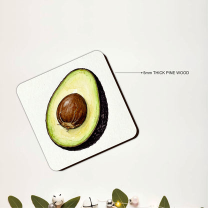 Avocado Bliss Coasters Pack of 6