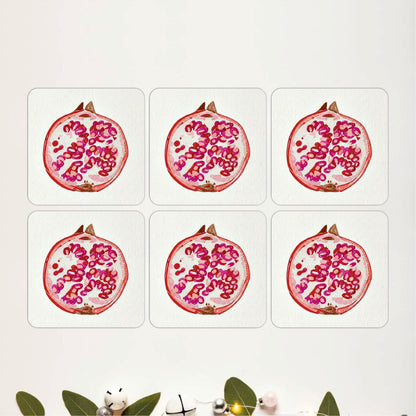 Ruby Orchard Coasters Pack of 6
