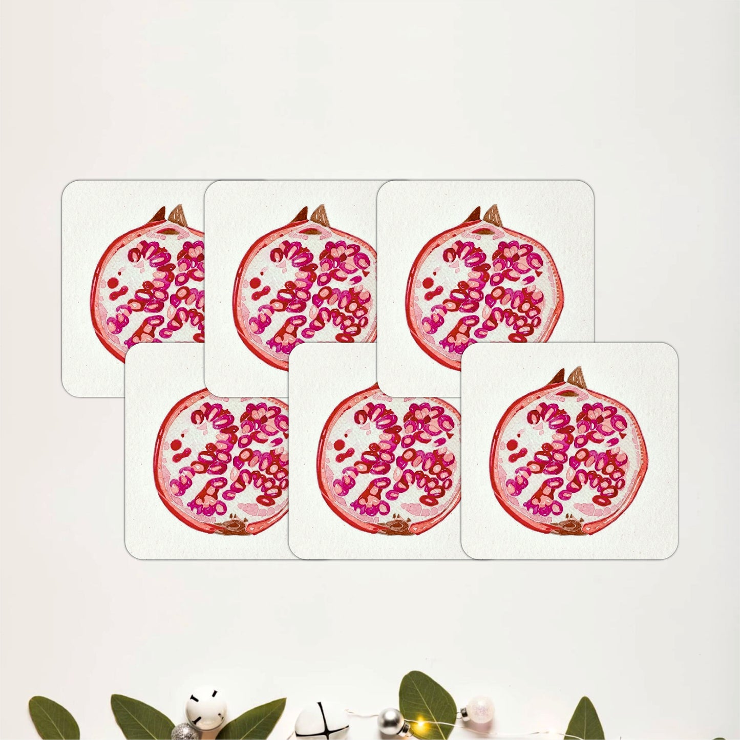 Ruby Orchard Coasters Pack of 6