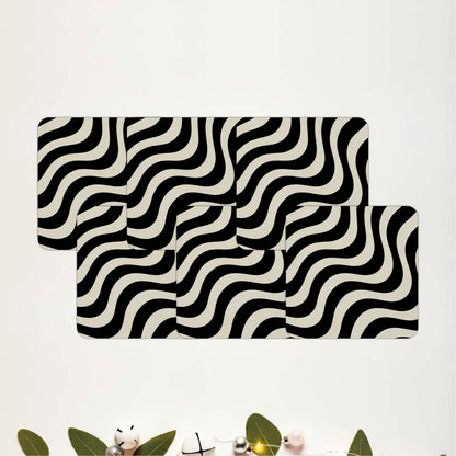 Terracotta Waves Coasters Pack of 6