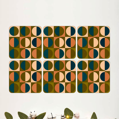 Mid-Century Mosaic Coasters Pack of 6
