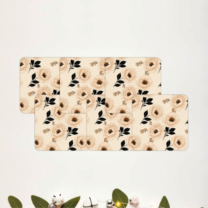 Ivory Blossom Coasters Pack of 6