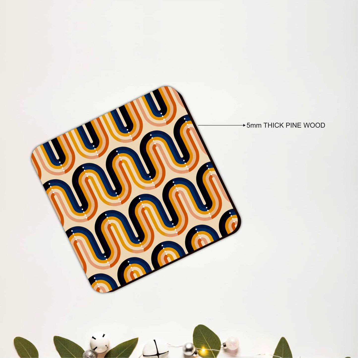 Mid-Century Pattern Coasters Pack of 6