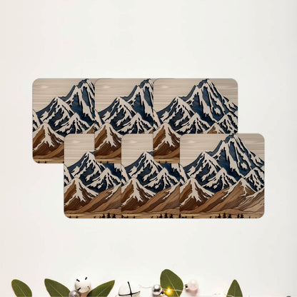 Mountain Peaks Coasters Pack of 6