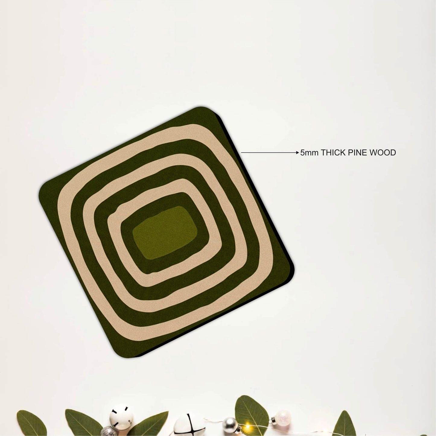 Concentric Squares Coasters Pack of 6