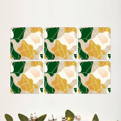 Contemporary Botanical Coasters Pack of 6