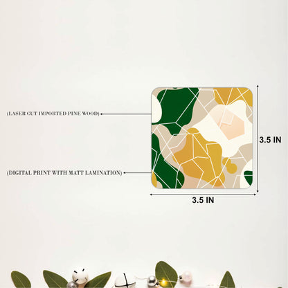Contemporary Botanical Coasters Pack of 6