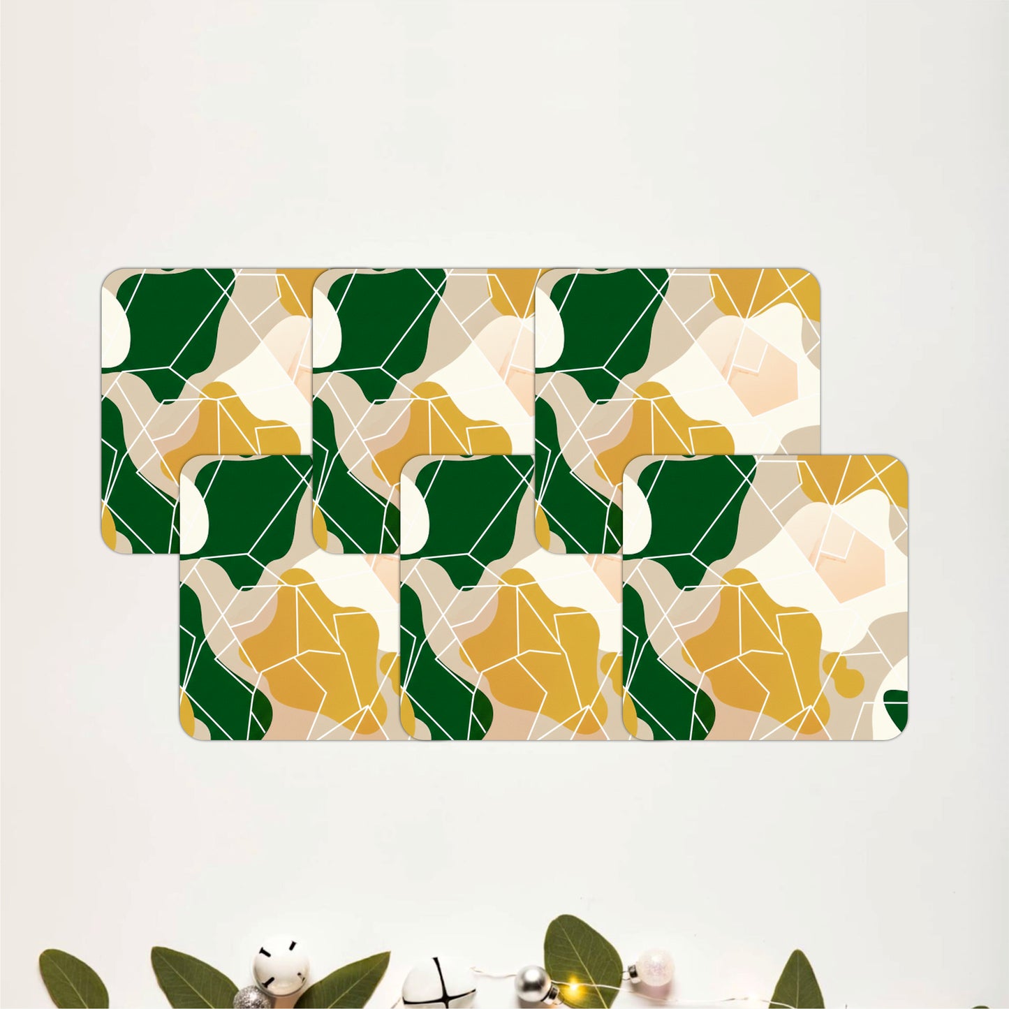 Contemporary Botanical Coasters Pack of 6