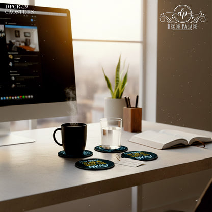 Self Love & Wellness Wooden Coasters Set of 4