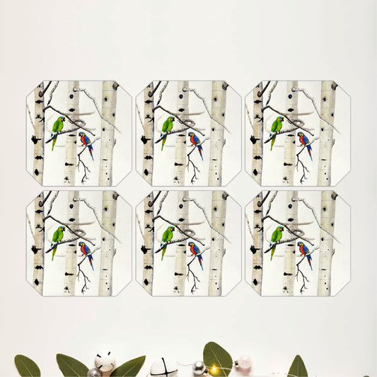 Woodland Birds Coasters Pack of 6