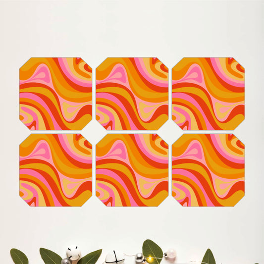 Groovy Waves Coasters Pack of 6