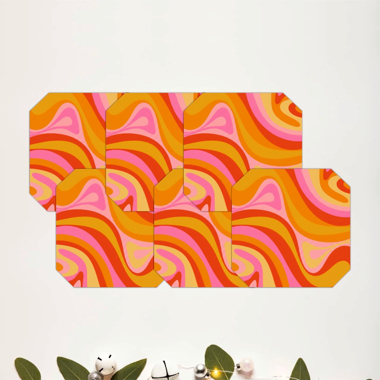 Groovy Waves Coasters Pack of 6