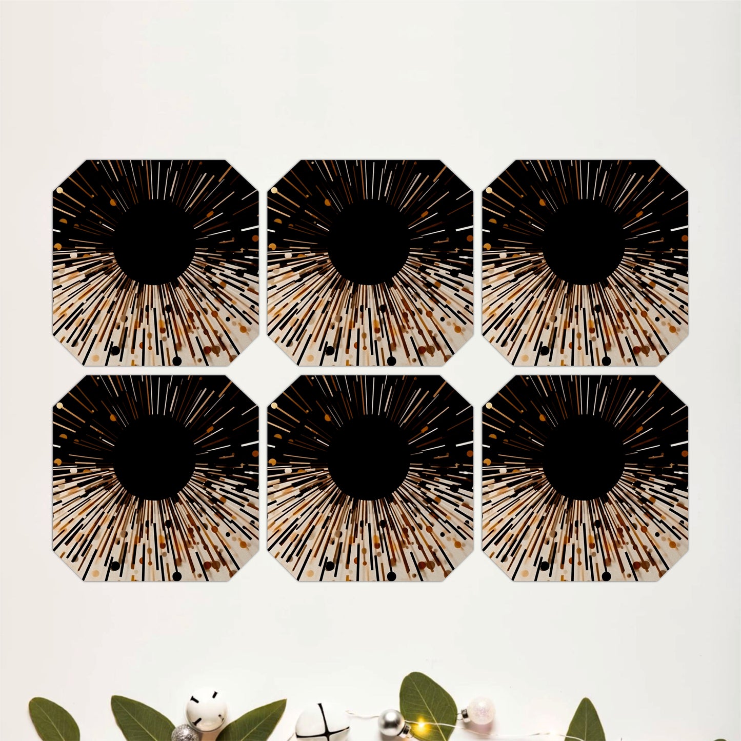 Abstract Radiance Coasters Set Of 6