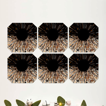 Abstract Radiance Coasters Set Of 6