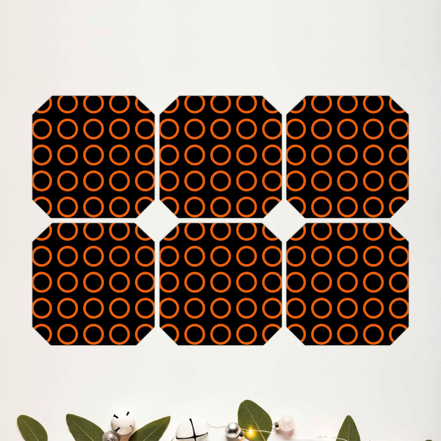 Mid-Century Rings Coaster Set Of 6