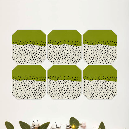 Olive Terrain Coaster Set Of 6