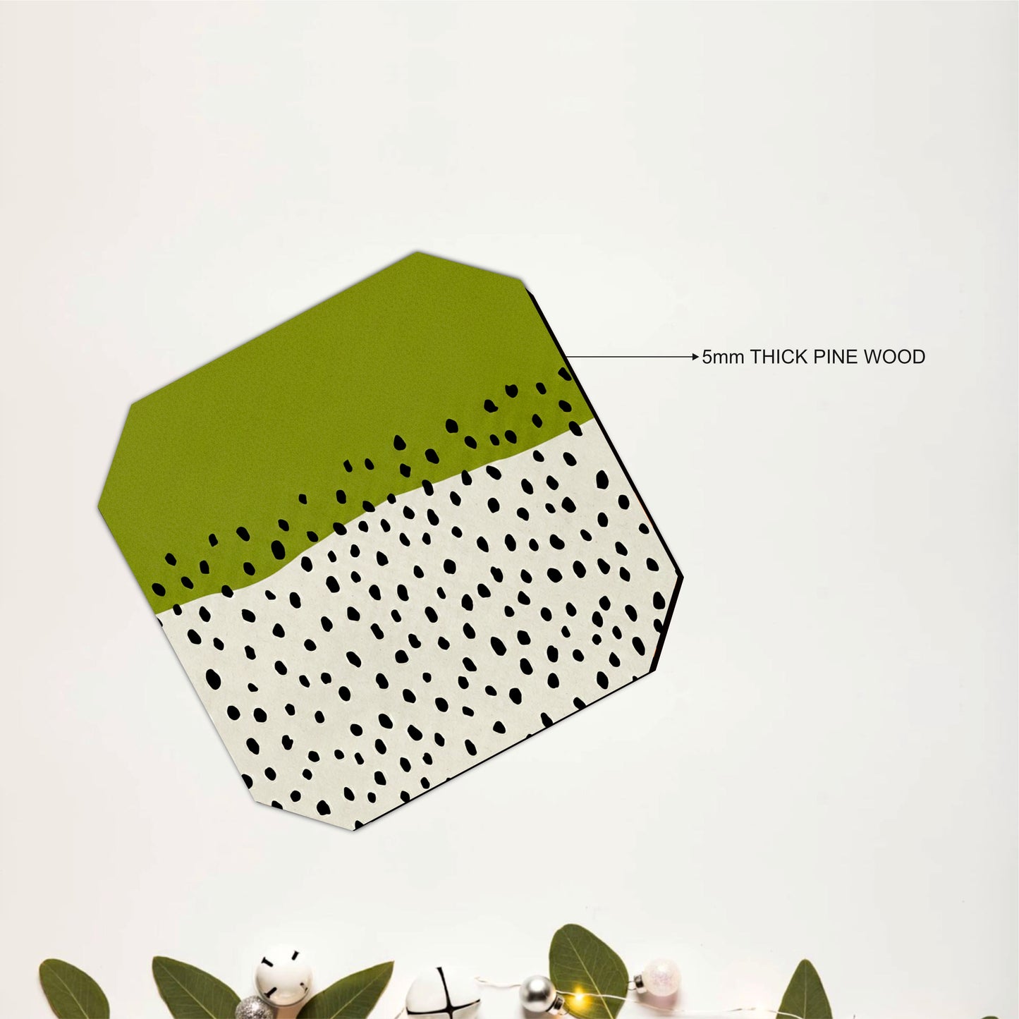 Olive Terrain Coaster Set Of 6