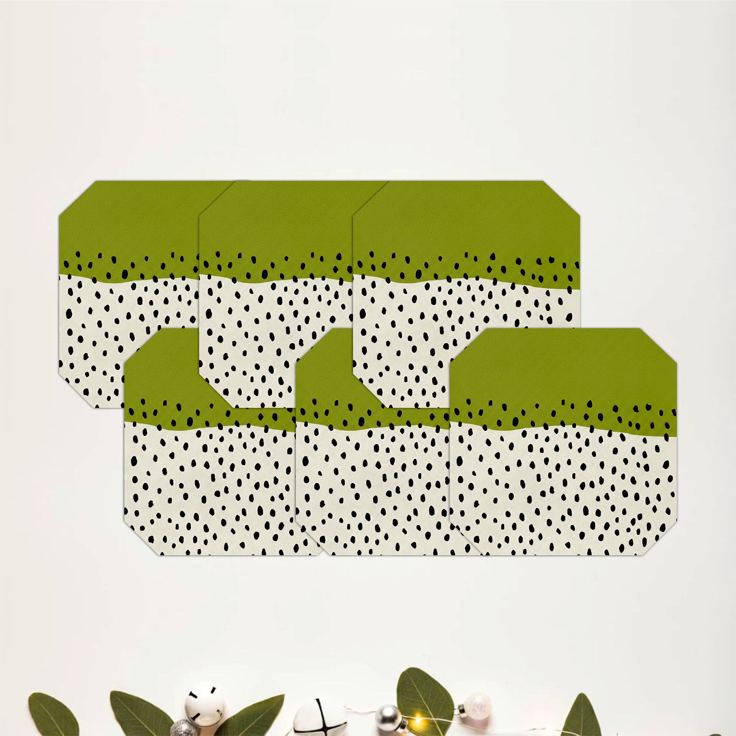 Olive Terrain Coaster Set Of 6