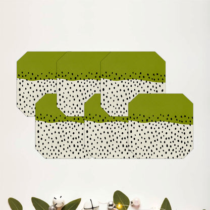 Olive Terrain Coaster Set Of 6