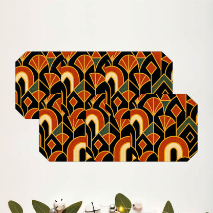 Rustic Deco Pattern Coaster Set of 6