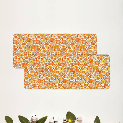 Vintage Floral Meadow Wooden Coasters Set of 6