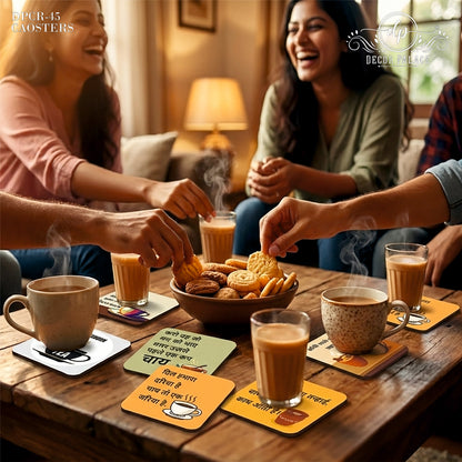 Funny Coffee Quote Wooden Coasters Set of 6