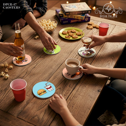 Outdoor Life Wooden Drink Coasters Set of 6