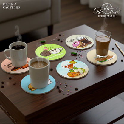 Outdoor Life Wooden Drink Coasters Set of 6