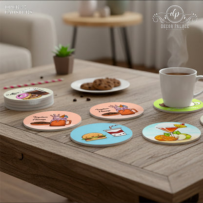 Outdoor Life Wooden Drink Coasters Set of 6