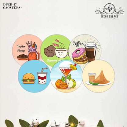 Outdoor Life Wooden Drink Coasters Set of 6