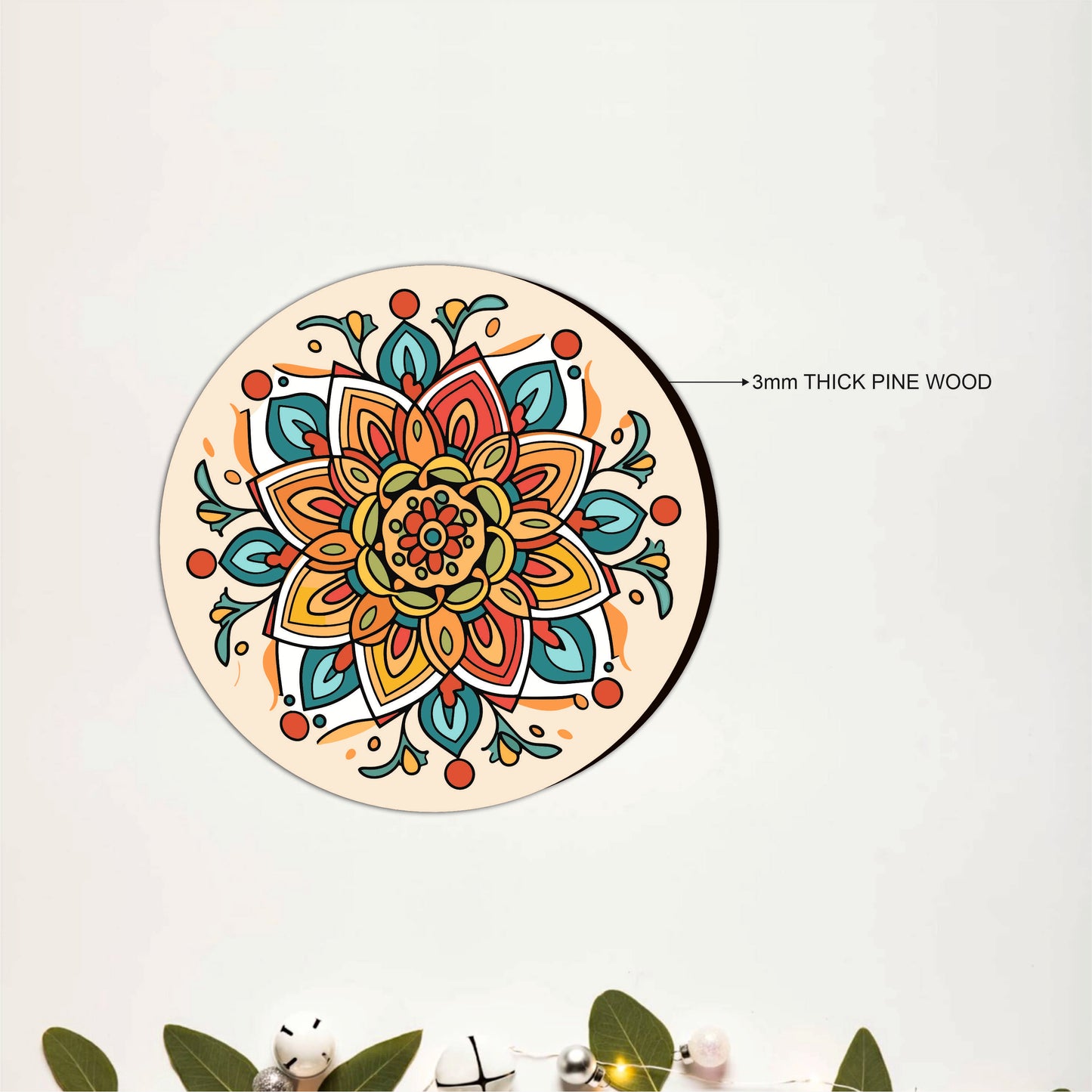 Sacred Mandala Wooden Coasters Set of 6