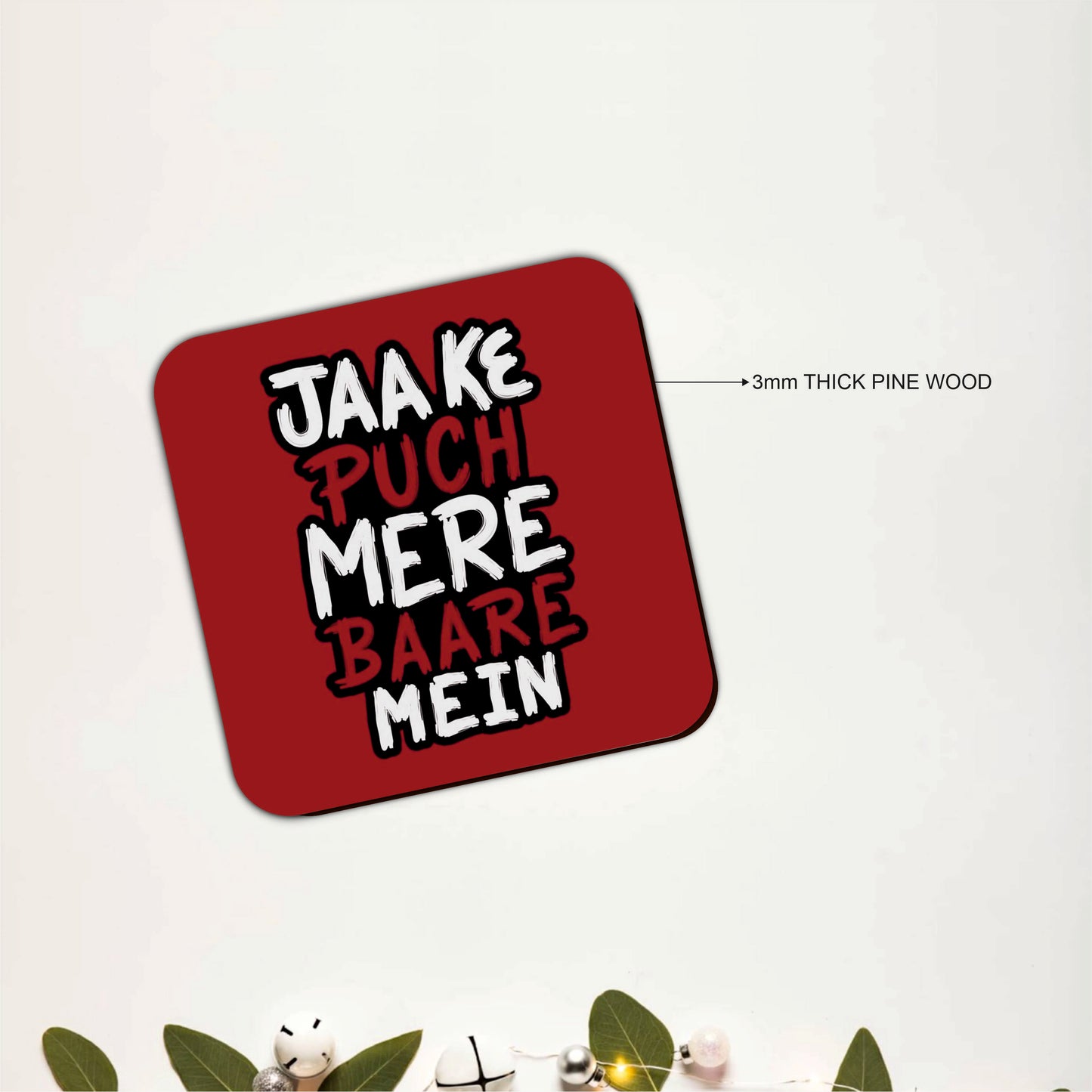 Filmy Dialogue Wooden Coasters Set of 6