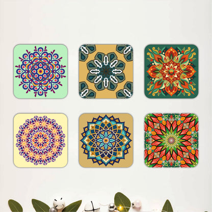 Symmetry Art Wooden Coasters Set of 6