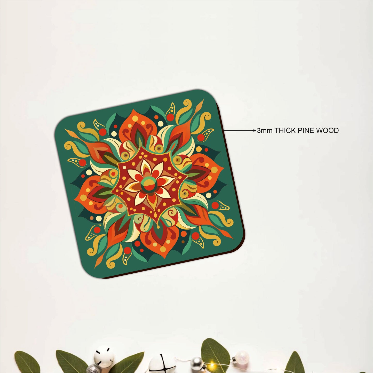Symmetry Art Wooden Coasters Set of 6