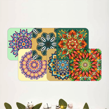 Symmetry Art Wooden Coasters Set of 6