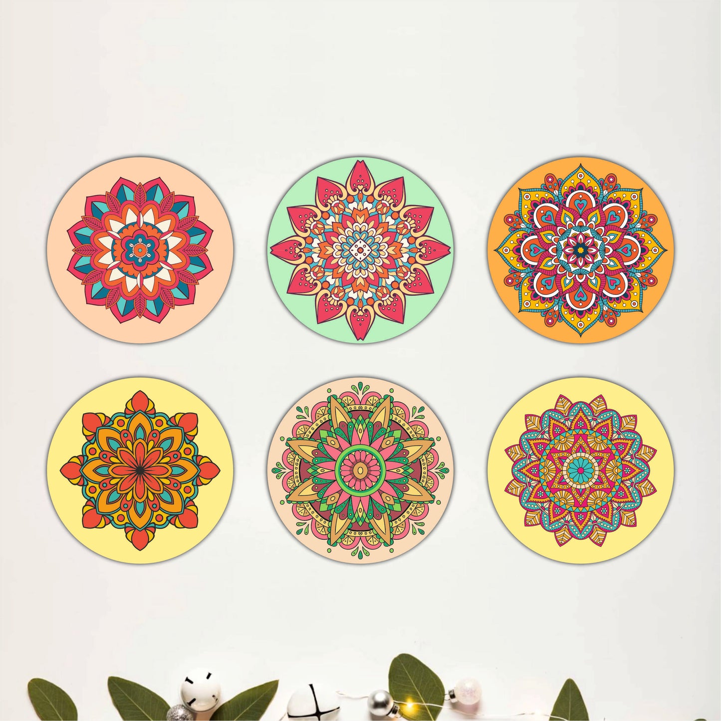 Royal Mosaic Wooden Coasters Set of 6