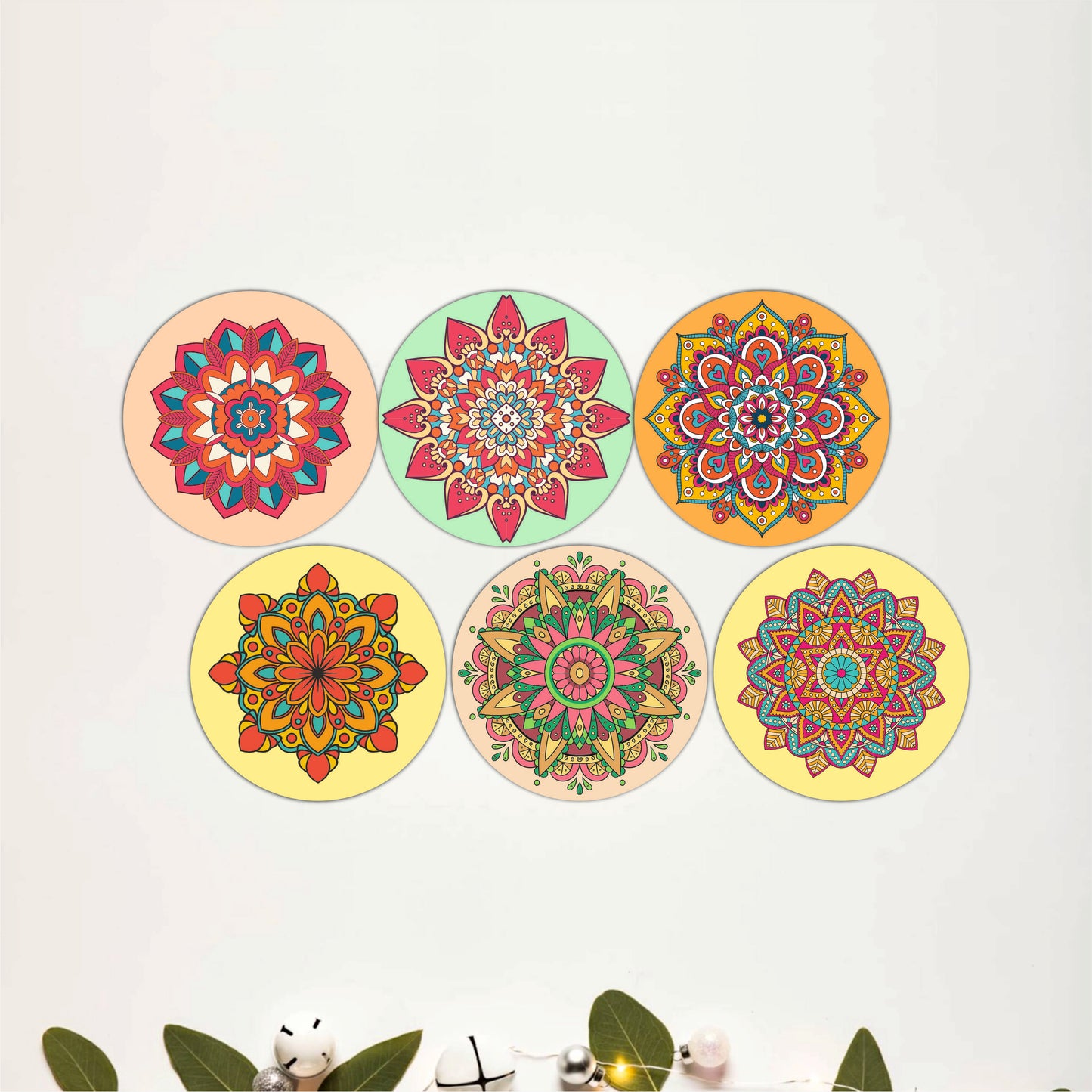 Royal Mosaic Wooden Coasters Set of 6