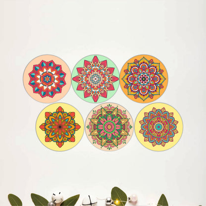 Royal Mosaic Wooden Coasters Set of 6