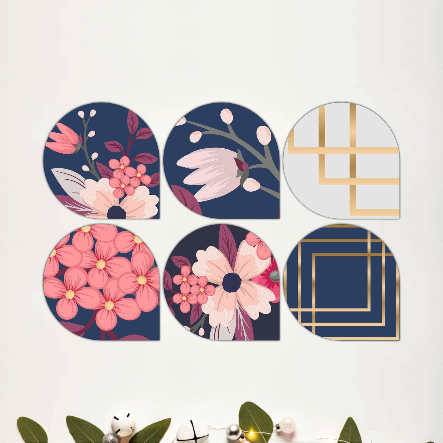 Garden Blossom Wooden Coasters Set of 6