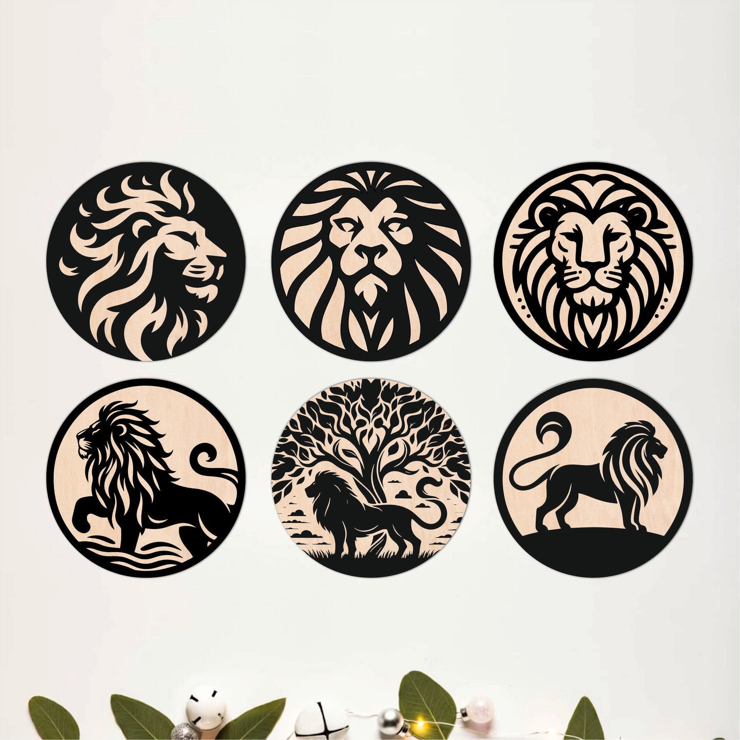Wild Forest Wooden Coasters Set of 6