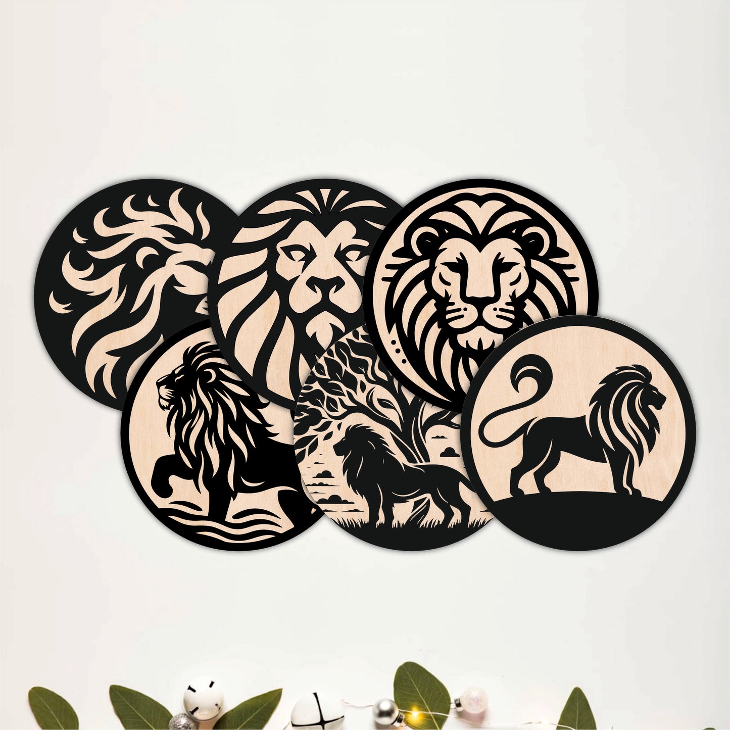 Wild Forest Wooden Coasters Set of 6